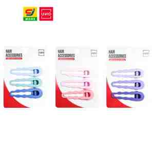 UNO  3   UNO Hair Clips Pastel Wave, 3 pcs... - -