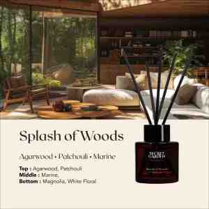 SECRET GARDEN AROMA REED DIFFUSER SPLASH OF WOODS 45ML - Splash of Woods Mahonial  Nympheal  Rosyfolia Hi