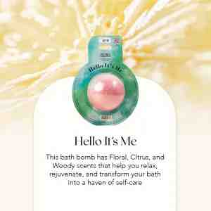 SECRET GARDEN BATH BOMB HELLO ITS ME 100GR BLISTER - Hello Its Me Mawar  Aroma mawar klasik yang ang