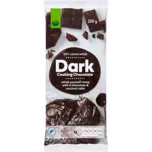 200 Woolworths Dark Cooking Chocolate 200g - Woolworths Dark Cooking Chocolate 200g.