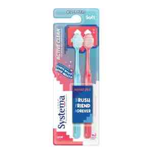 Systema Active Clean Sikat Gigi Soft 2 pcs - Systema Active Clean Sikat Gigi Soft 2 pcs