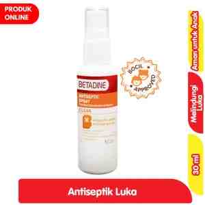 Betadine Bening Antiseptik Luka Semprot 30 ml - Betadine Bening Antiseptik Luka Semprot 30 ml