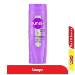 Sunsilk Sampo Thick  Bouncy Botol 160 ml - Sunsilk Sampo Thick  Bouncy Botol 160 ml