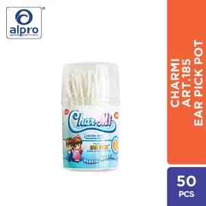 CHARMI COTOON BUDS EARPICK POT ART185 50S - Nama Produk CHARMI Cotton Buds Earpick Pot ART185