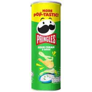 102_Pringles Sour Cream Onion 102g - Pringles Potato Chip Sour Cream and Onion 102g.
