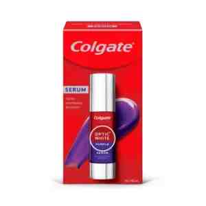 Colgate Optic White Purple Serum 40ml - pMengoreksi noda kuning pada penggunaan pertama