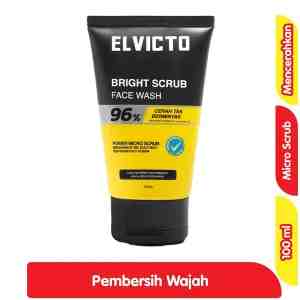 Elvicto Pembersih Wajah Pria Bright Scrub 100 ml - Elvicto Pembersih Wajah Pria Bright Scrub 100 ml