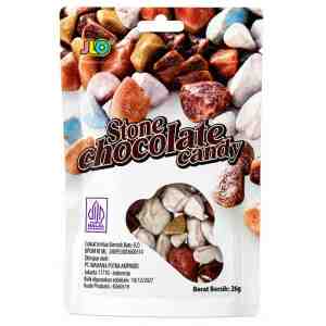 JLO Permen Cokelat Bentuk Batu 26 g - JLO Permen Cokelat Bentuk Batu 26 g