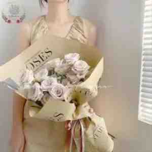Fresh Flower Roses Brown BouquetPJF1590