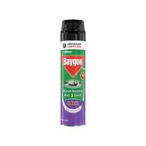 BAYGON ANTI NYAMUK DAN KECOA SPRAY SILKY LAVENDER