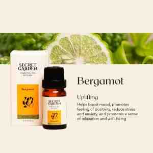SECRET GARDEN ESSENTIAL OIL DIFFUSER BERGAMOT 10ML - Bergamot  Uplifting Manfaat Essential Oil Bergamo