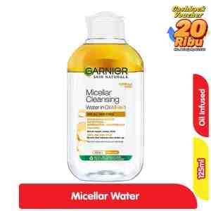 Garnier Micellar Water in Oil Pembersih Makeup Waterproof 125 ml - Garnier Micellar Water in Oil Pembersih Makeup Wat