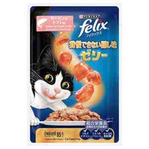 85_Felix Salmon Tomato 85g - Felix Sensations Cat Food Salmon and Tomato In Jel