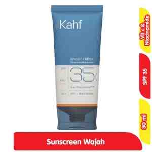 Kahf Sunscreen Moisturizer Wajah Pria Bright Fresh SPF 35 30 ml - Kahf Sunscreen Moisturizer Wajah Pria Bright Fresh