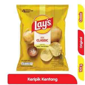 Lays Keripik Kentang Rasa Original 105 g - Lays Keripik Kentang Rasa Original 105 g