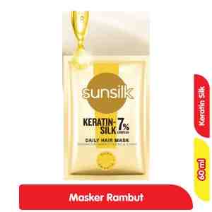 Sunsilk Keratin Silk Masker Rambut Kering  Rusak 60 ml - Sunsilk Keratin Silk Masker Rambut Kering  Rusak