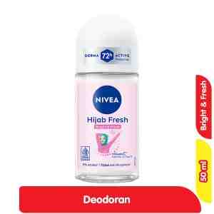 Nivea Deodoran Roll On Wanita Hijab Bright  Fresh 50 ml - Nivea Deodoran Roll On Wanita Hijab Bright  Fresh