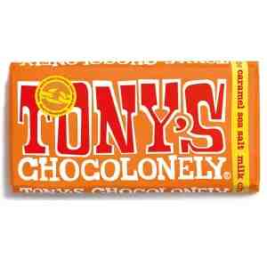 180g TNC MilkCaramelSeaSaltChoc - Tony Chocolonely Milk Caramel Sea Salt Chocolate 1