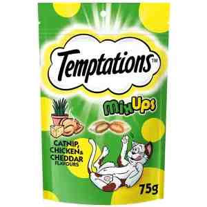 75_Temp Catnip Chic Cheddar 75g - Temptations Catnip Chicken With Cheddar Cat Snack