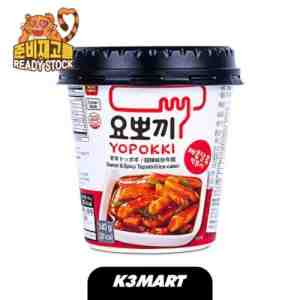 Yopokki Topokki Original Rice Cake Cup 140gr - Kue beras topokki yang nikmat. Kental, kenyal, dan