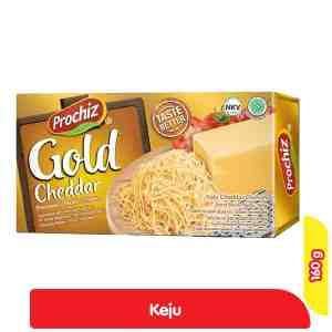 Prochiz Gold Keju Cheddar Olahan Box 160 g - Prochiz Gold Keju Cheddar Olahan Box 160 g