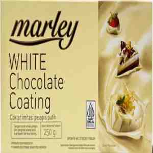 MARLEY WHITE CHOCOLATE COATING 250G - MARLEY WHITE CHOCOLATE COATING 250G
