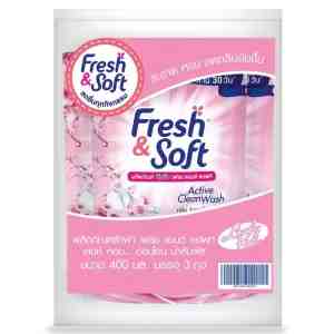 400X3_FreshandSoftLovely 400mlX3 - Fresh and Soft Liquid Detergent Active Clean Wash