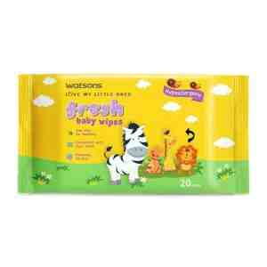 WATSONS Fresh Baby Wipes 20s x 3 - 36243