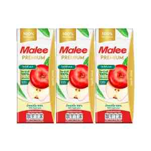 100  200 .  3 MALEE 100 Apple Juice 200 ml. Pack 3