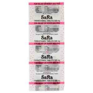 SARA Paracetamol 10tablets  10 - SARA Paracetamol 10tablets