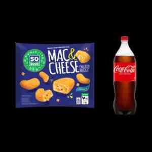 Paket So Good Mac  Cheese 400gr  Coca-Cola 1000ml 1packs - pBundle terdiri daripp- 1pack So Good Chic