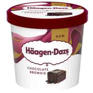 77 Haagen Dazs Brownie Choco Ice Cream - Haagen Dazs Brownie Chocolate Flavour Ice Cream 77