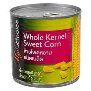 340_My Choice Whole Kernel Sweet Corn 340g. - My Choice Whole Kernel Sweet Corn 340g.