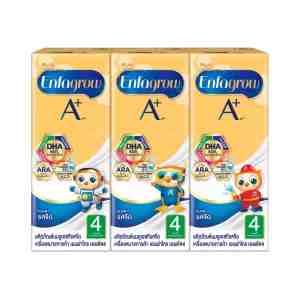 ENFAGROW A   4 180.  3 4 UHT Milk Plain Flavour 180ml Pack 3