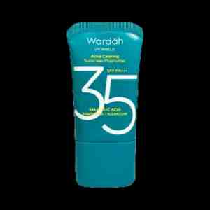 Wardah UV Shield Acne Calming Sunscreen Moisturizer SPF 35 PA 35ml - pSunscreen yang diformulasikan khusus untuk kuli