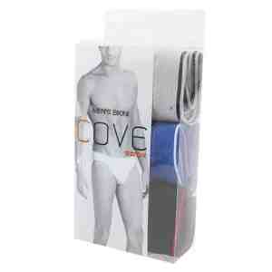 L  3 COVE Mens Bikini Pack of 3 Asst.Colors L