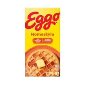 Eggo Homestyle Frozen Waffles 349g - Classic frozen toaster waffles that heat up crispy