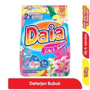 Daia Detergen Bubuk Lily  Jasmine 1.4 kg - Daia Detergen Bubuk Lily  Jasmine 1.4 kg