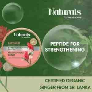 NATURALS BY WATSONS Ginger Strengthening Pre Shampoo Scrub 150ml - 1014341