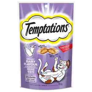 75_Temptations Creamy Dairy 75g - Temptations Creamy Dairy Cat Snack Biscuit 75g.