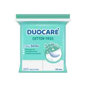 , 100  Duo Care Cotton Pads Pressed Edge, 100 she... - -