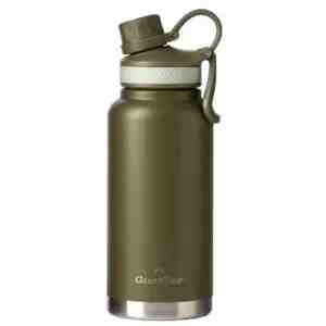 32 GrandTies Insulated Bottle Green - GrandTies Insulated Bottle With Two Lids Olive Gre