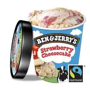 Ben  Jerrys Ice Cream Pint - Strawberry Cheesecake 473ml - Ben  Jerrys Ice Cream Pint - Strawberry Cheeseca