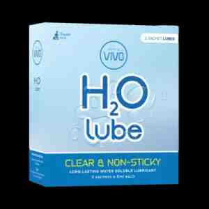 VIVO H20 Lube Kondom Pria 3sachets - pKondom berbahan lateks alami yang telah dilumas