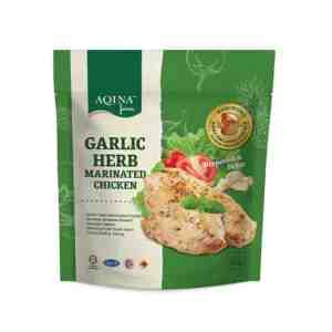 AQINA MARINATED GARLIC HERBS SKINLESS BB 500G - AQINA MARINATED GARLIC HERBS SKINLESS BB 500G