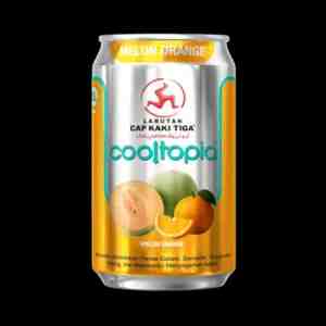 Larutan Cap Kaki Tiga Cooltopia Melon Orange 320ml - pCap Kaki Tiga Cooltopia Melon Orange 320 ml ada