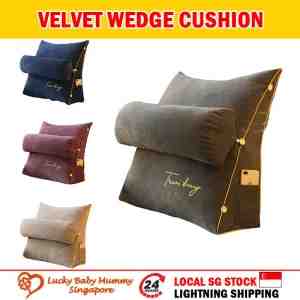 Embriodered Velvet Pillow with Headrest - Embriodered Velvet Pillow with Headrest Ergonomic