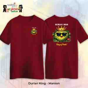JS Apparel - Durian King Maroon-XL - Rule the streets in style This limited-edition te