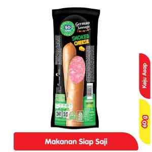 So Good Sosis Jerman Keju Asap 60 g - So Good Sosis Jerman Keju Asap 60 g
