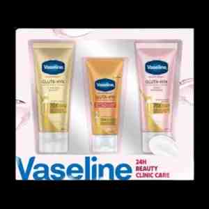 Bundling 3 Vaseline 24 Hour Beauty Clinic Care 1pack 1pack - pVaseline 24 Hour Beauty Clinic Care Set merupak